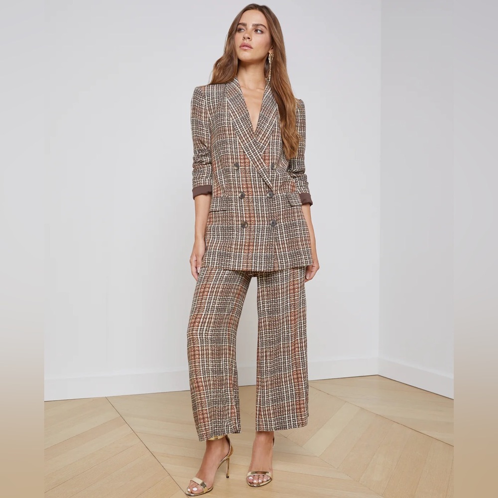 L'AGENCE Jayda Tweed Blazer NEW
